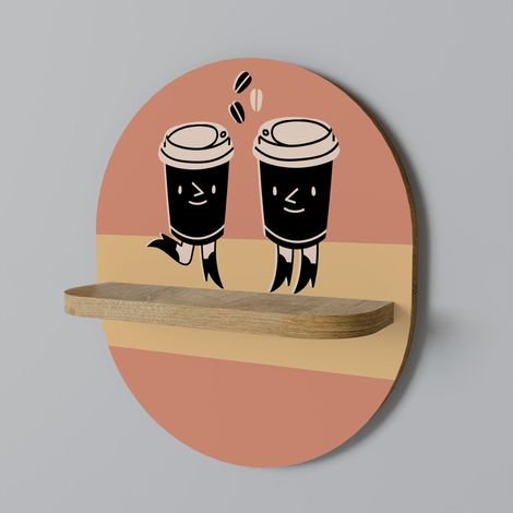 Estante ovalado JOYFUL COFFEE (1/5)