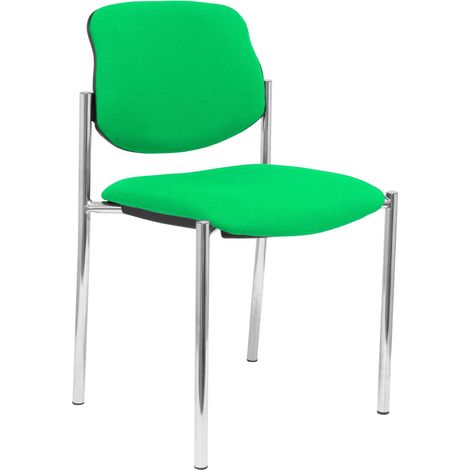 La chaise fixe le cadre chromé vert bali de Villalgordo