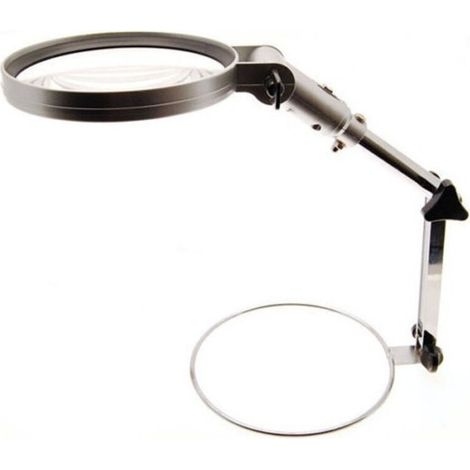 YMYNY 2x 130 mm faltbare Tischlupe mit tragbarem LED-Licht -