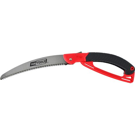 Sierra plegable para ramas, Awtools, modelo 230mm, ideal para cortes rápidos y precisos, diseño compacto y portátil, perfecta para jardinería y trabajos al aire libre