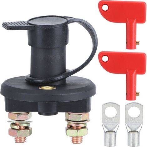 Isolateur de batterie, interrupteur de coupure de courant, 300A, vis M10 pour voiture, camion, bateau, ATV, pièces intérieures (1/5)