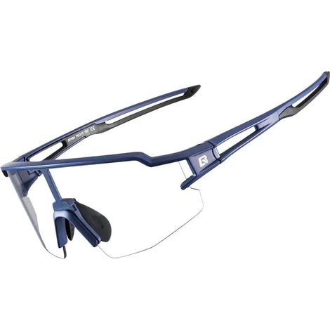 Lunettes de cyclisme Rockbros bleues, protection UV400, légères (1/5)