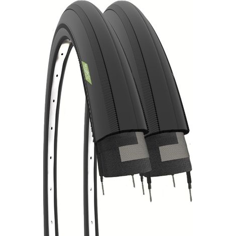 2 COPERTONI 700 x 25 C PNEUMATICI CORSA GOMME FIXED X BICI STRADALE BIKE CITY (1/2)