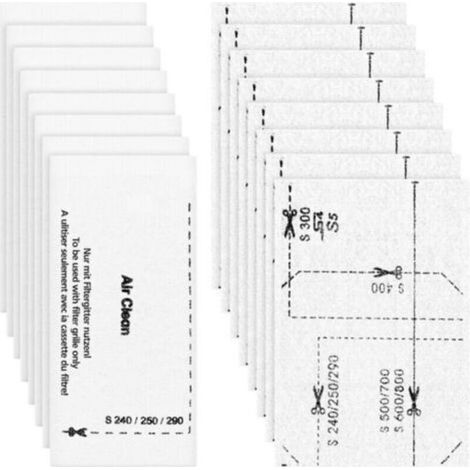 Set mit 16 Filtern für Miele Staubsauger [Compact C1 & C2, Complete C2 & C3, S8340] 8 Motorschutzfilter und 8 Abluftfilter, Ersatzfilter kompatibel mit den Staubsaugern (1/4)