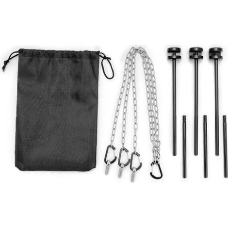 Grille pivotante robuste pour barbecue, idéale pour les grillades en extérieur sur un foyer ou un réchaud de camping. Support détachable avec sac de transport. Réchauds de cuisine portables. (1/4)