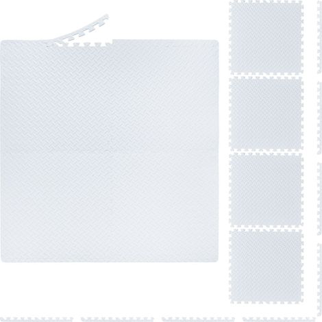 Weie bodenschutzmatte im 8er set 88309