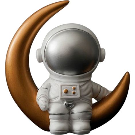 Supports De Livres Astronaute - Décor Spatial Pour Étagères Et Bureau - Lot De 2 (1/5)