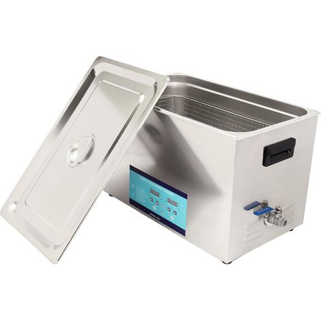 Nettoyeur à ultrasons, baignoire à ultrasons 30l 600W, machine à laver à ultrasons 40khz, trois modes de nettoyage pour le nettoyeur, chauffage réglable à mémoire thermostatique (1/5)