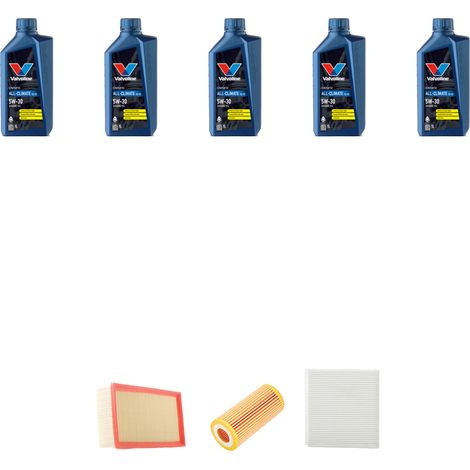 Kit tagliando 3 FILTRI e 5L OLIO compatibile con Audi A3 (8V1,8VK) 1.8 TFSI 125kw dal 2013 (1/5)