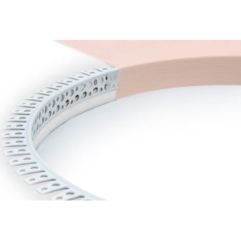 Hexim – Pack de 25 rails d'angle PVC 90° – 50 mètres – Résistant aux chocs et à la pression – Montage facile par masticage et collage