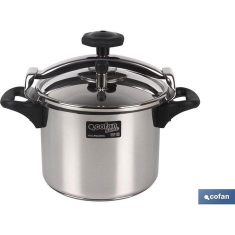 Pentola A Pressione INOX Per Polenta Modello Induzione 6 Lt (1/3)
