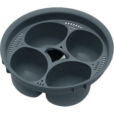 Molde Para Huevos Cocidos - Silicona Alimentaria - 3 Plantillas Interchangeables (Estrella Corazón Pez) - 10 x 8 cm - Ideal Para Comida Infantil Y Decoración De Ensaladas - 1 Unidad (1/5)