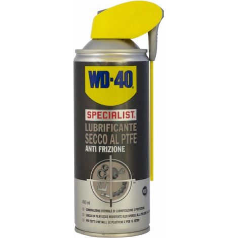 Lubrificante secco al PTFE spray antifrizione per metalli, plastiche e vetro "WD-40" 400 ml (1/2)