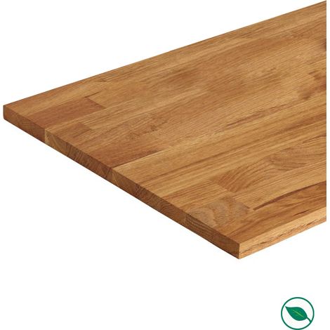 Forestea – Tablette chêne massif huilé 2000 x 500 x 18 mm – FSC 100% – Idéale pour mobilier intérieur – Aspect authentique et chaleureux