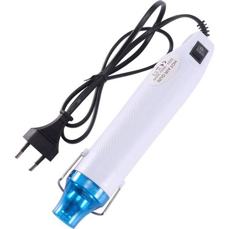 300W pistolet à air chaud de la main d'Mini Pistolet à air chaud pour l'embossage Heat Tool 220 / 110V EU Plug (Blanc)-Fei Yu (1/3)
