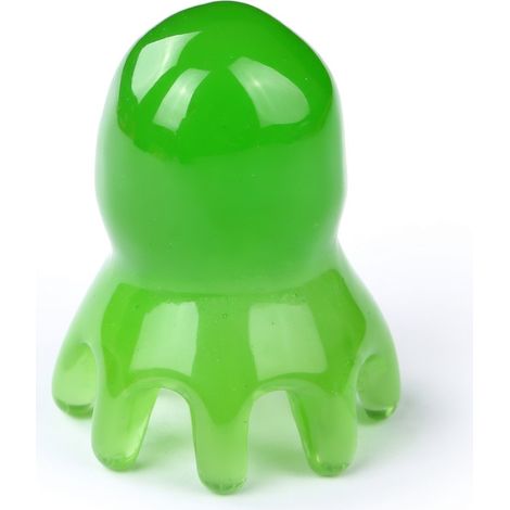 Peigne masseur pieuvre vert petit (1/5)