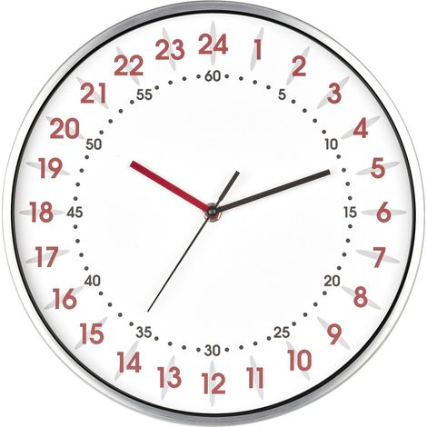 TFA Dostmann 60.3069.02 Quarz Wanduhr 30.4 mm x 48 mm Aluminium (1/5)