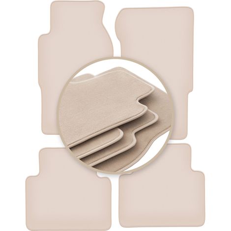 Alfombrillas beige PREMIUM para: Nissan Patrol Y61 GU GR todoterreno 1998-2004 (1/5)