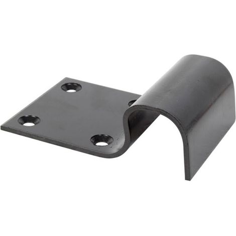 Butée d'arrêt portail 50 x 90mm noir - (1/2)