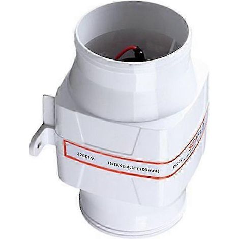 Souffleur d'air de cale marin en ligne 4" 12 V 270 CFM silencieux Blanc pour bateau