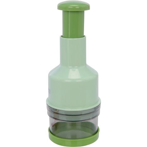 Hachoir Manuel - Pour Viande Fruits Légumes Herbes Oignons - Design À Une Main - Acier Inoxydable - 15 x 6 cm - 1 Pièce (1/5)