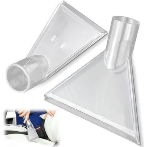 2 Pièces Embout Aspirateur, Aspirateur Buse, Suceur Aspirateur, Embout Aspirateur Voiture Brosse Aspirateur Embouts D'aspiration Transparents Adaptateur Embout Aspirateur (1/5)