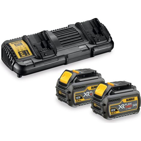 DeWALT - Set 4A-Doppelladegerät, 2x Akku 18/54 V XR FLEXVOLT 6,0 Ah DCB132T2 (1/9)