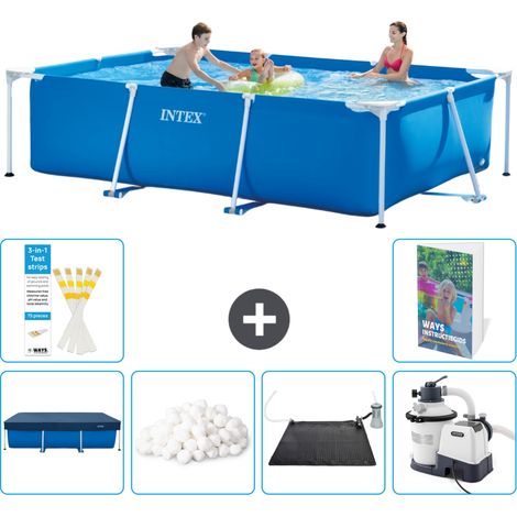 Rechteckiger Frame Pool - 300x200x75 cm - 7-teilig S12