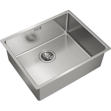 Teka 115000005 Lavello da Cucina in Acciaio Inox con Vasca Singola BE Linea RS15 50.40 3½ W/OVF SP-11500005, Grigio (1/4)