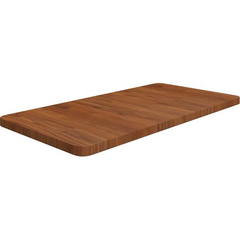 Comptoir de salle de bain Meuble de rangement de salle de bain - Marron foncé 80x40x2,5 cm Bois traité BV417008 - BonneVie (1/4)
