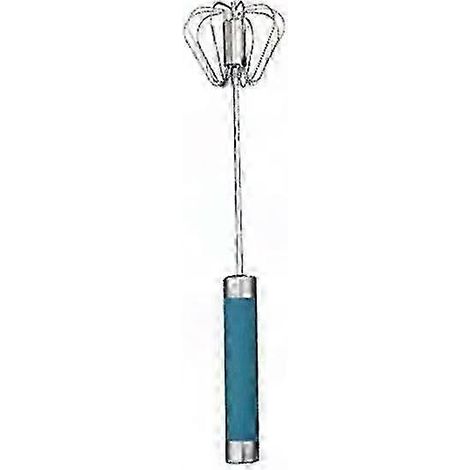 Fouet à œufs Piranha Whizzy Whisk semi-automatique, batteur manuel à poussoir en inox, mélangeur mixeur pour cuisine (1/5)