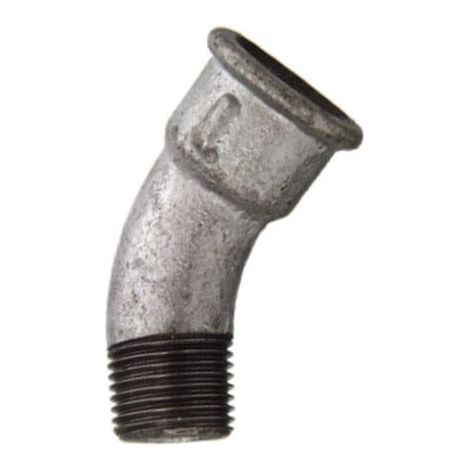 Cornat Temperguss-Bogen 45° 1/2 '' 1 Muffe verzinkt Bogen