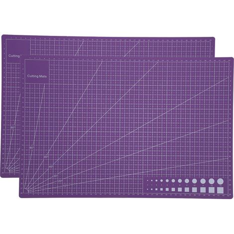 Lot de 2 planches de découpe A3 auto-cicatrisantes pour estampage, gravure sur caoutchouc, bricolage et film d'artisanat. (1/5)