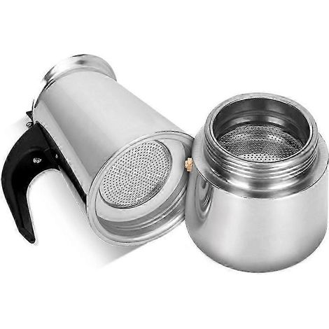 Italienische Kaffeemaschine aus Edelstahl für 2/4/6/9/12 Tassen – Espressomaschine für den Herd, Perkolator-Filter & Kaffeemaschine (1/3)