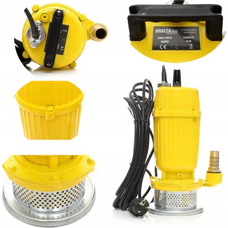 Pompa sommergibile per acqua pulita e sporca Kraft&Dele da 1600 W e 5000 l/h (1/5)