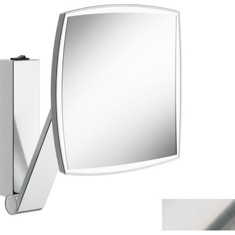 Miroir grossissant iLookmove 200 x 200 mm, illuminé finition inox KEUCO