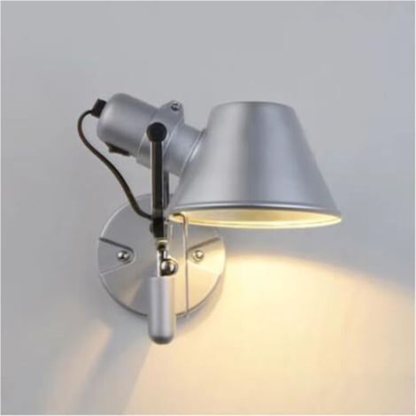 BOMCLAPApplique murale nordique, orientable, douille E27, 12 W, applique décorative d'intérieur, idéale pour les escaliers, le salon, la maison et le jardin (1/5)