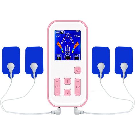 Appareil de massage électronique professionnel à impulsions TENS/EMS à double canal - 35 modes de stimulation musculaire (1/5)