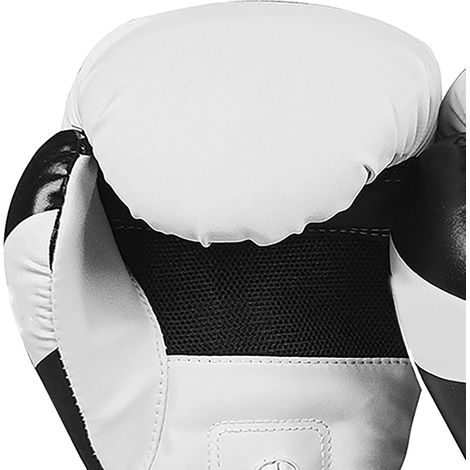 Boxhandschuhe fürs Training, Boxsackhandschuhe, für Männer, Frauen, Erwachsene, Kinder (Jungen und Mädchen), weiß, 10 Unzen (1/4)