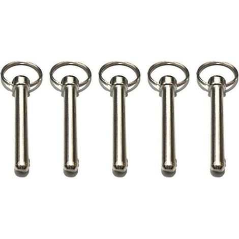 Goupilles à Dégagement Rapide Goupille de Verrouillage 8mm Avec Extrémité à Boule à Ressort Accessoires de Verrouillage, Matériel Marin, Broche Supérieure Bimini,Diamètre 8 Mm, Longueur Totale 72 MM (1/4)