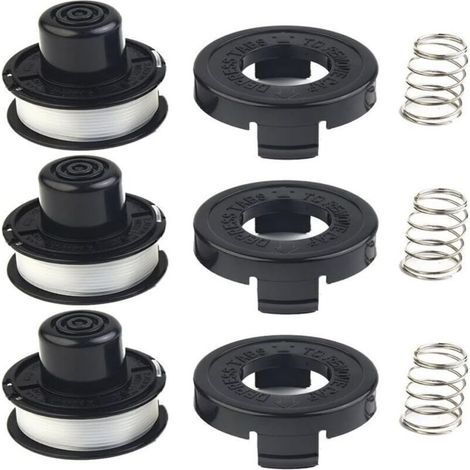 Set of 3 spools of trimmer line + cover for brushcutters - Models A6226, GL250, GL310, GL360 - Quick and easy replacement.