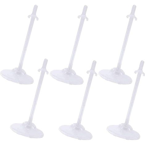 Mini présentoir de poupée Barbie Doll Stand Klar Dock Stand Holdare Dock Stand Holdare pour Barbie Dockor, Skyltdocka Kläder Actio