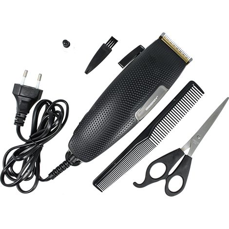 GEMEI GM-806 Tagliacapelli Professionale Con Filo 170cm Lama Titanio Forbici Pettine Inclusi (1/3)