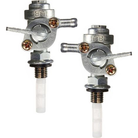2 pièces Interrupteur de carburant, robinet de carburant universel, robinet de réservoir de carburant avec interrupteur de carburant à tass. (1/5)