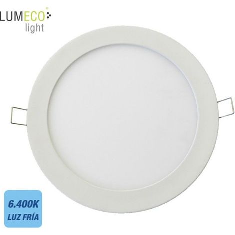 Faretto LED da incasso tondo 20w luce fredda 6400k 1500lm bianco ø22,5cm EDM