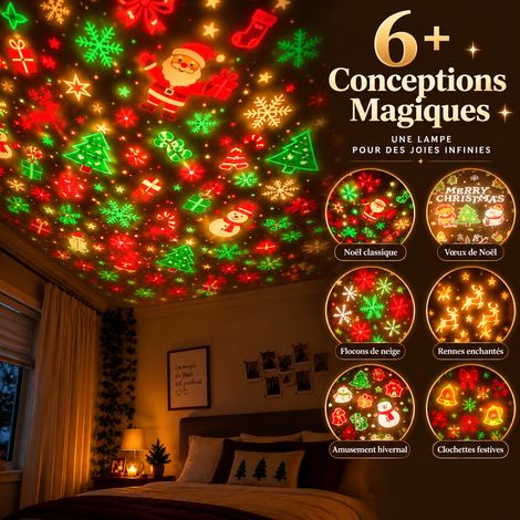 Lampe de projection de Noël décorative pour plafond veilleuse d'ambiance cosy en verre de mer objet décoratif 1 kg – Livraison gratuite (1/5)