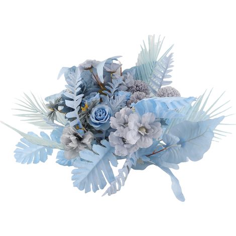 Künstlicher Blumengirlande für Hochzeiten, dekorative Hochzeitshintergründe, hängende Blumen, blau (1/5)
