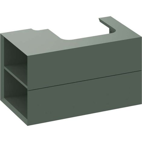 Ravak Lite - Mobile lavabo 80x45x43 cm, 2 cassetti, Grey Green X000001876 (1/5)