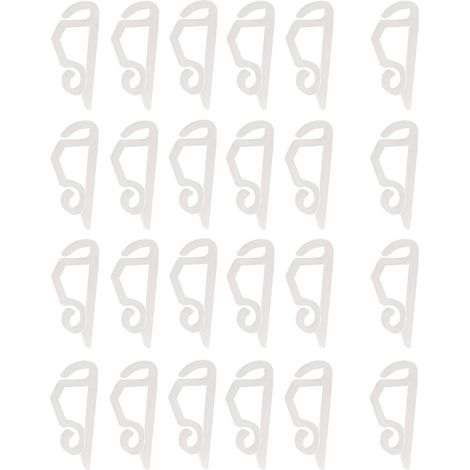 24-teiliges Dachrinnenhaken-Set – Zur Befestigung von Lichterketten und Weihnachtslichtern in Dachrinnen, inklusive Hakenhalterungen und Dachrinnenstützen. (1/3)