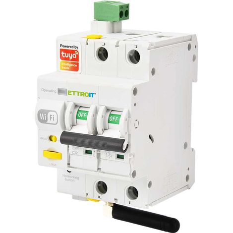 ETTROIT E-SMART WIFI Magnetischer Thermoschalter 2P 32A 6KA TUYA App 3 DIN-Module ESR3232 (1/3)
